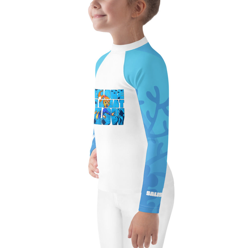 Kids - "Great Below" - Girl's Rash Guard