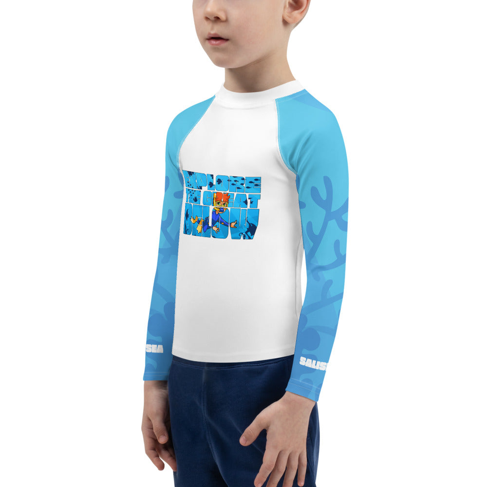 Kids - "Great Below" - Boy's Rash Guard