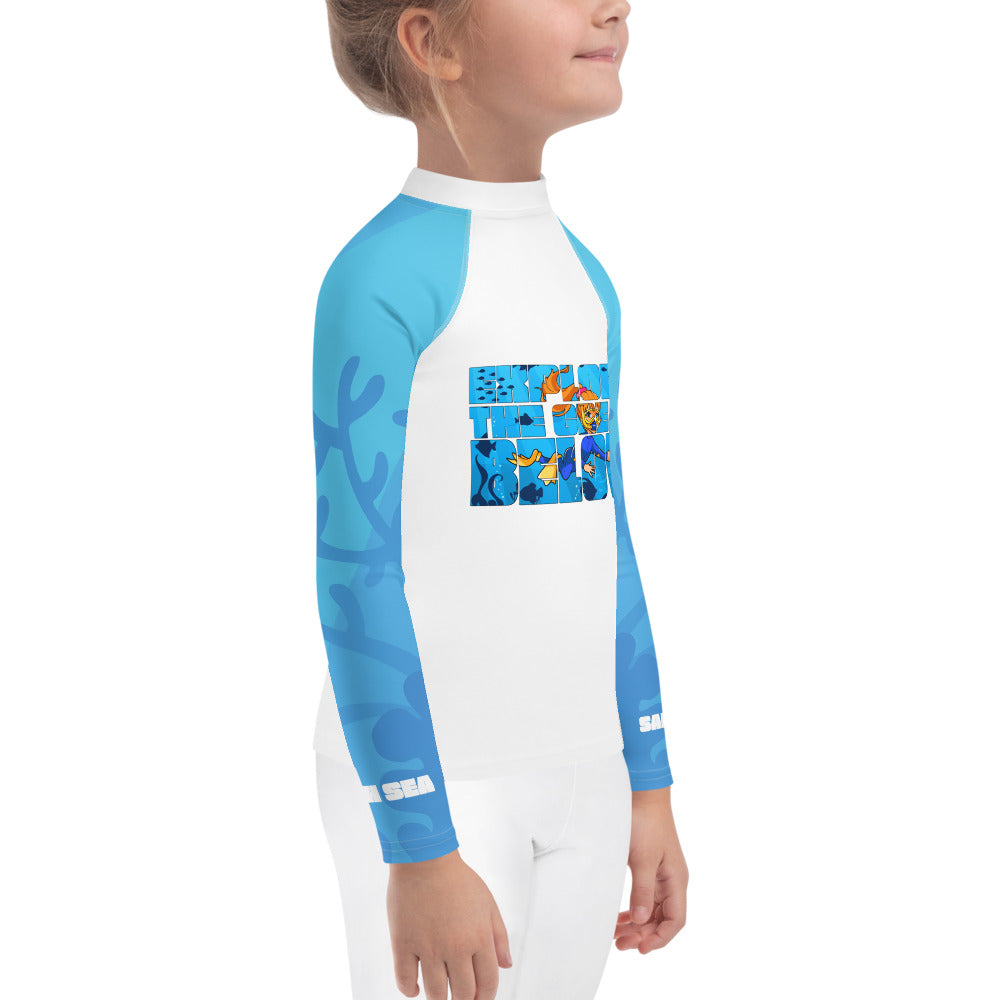 Kids - "Great Below" - Girl's Rash Guard