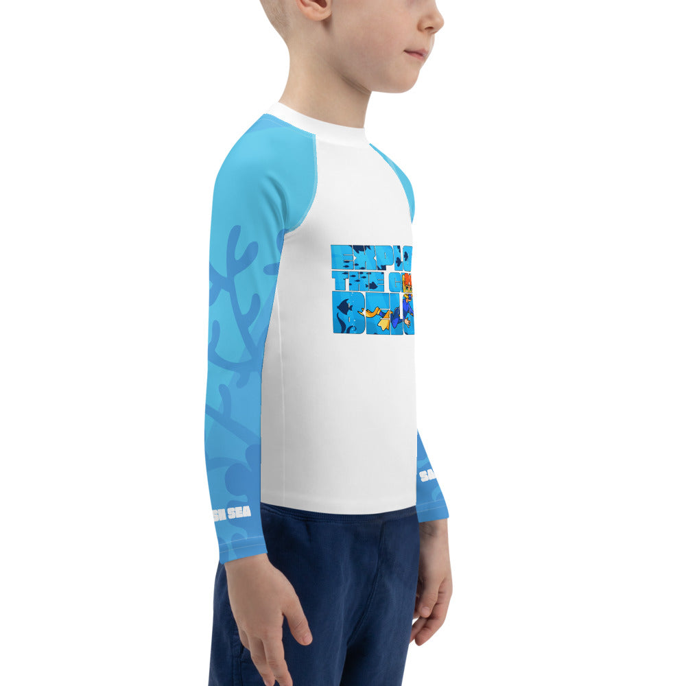 Kids - "Great Below" - Boy's Rash Guard