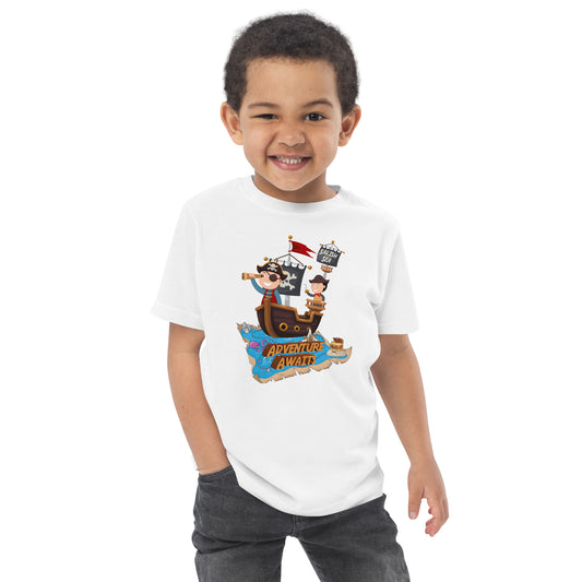 Toddler - "Adventure Awaits" - Jersey T-Shirt