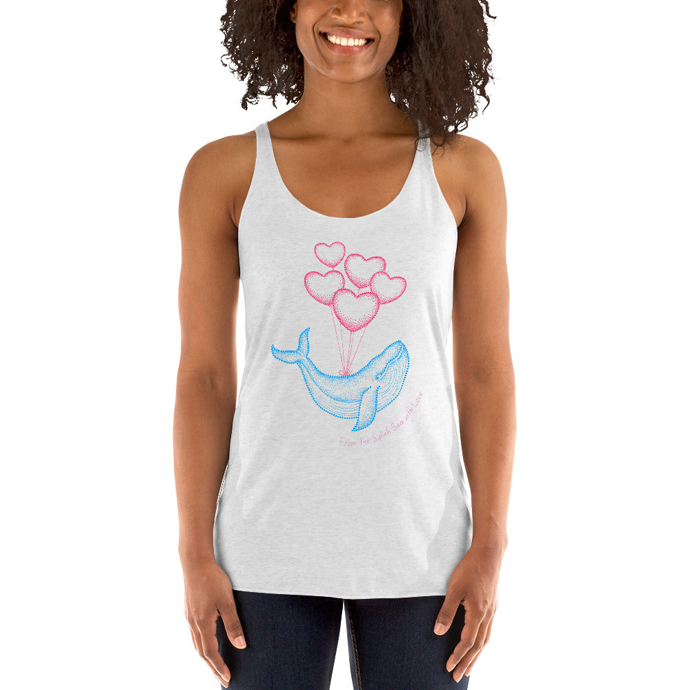 Adult - "Love Whale" - Racerback Tank