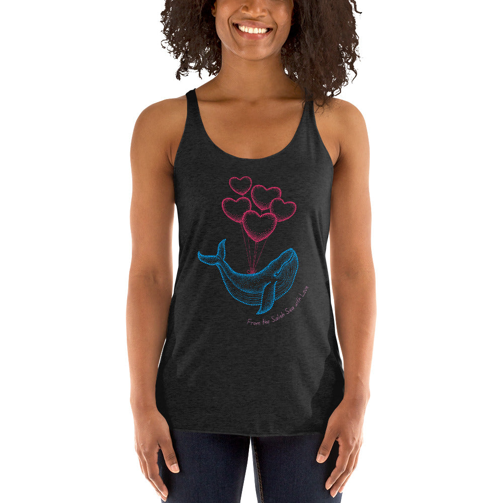 Adult - "Love Whale" - Racerback Tank