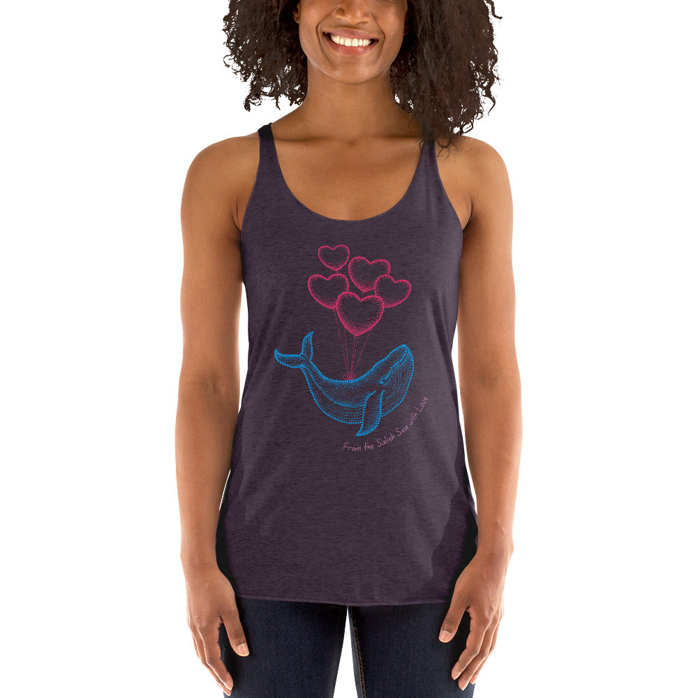 Adult - "Love Whale" - Racerback Tank