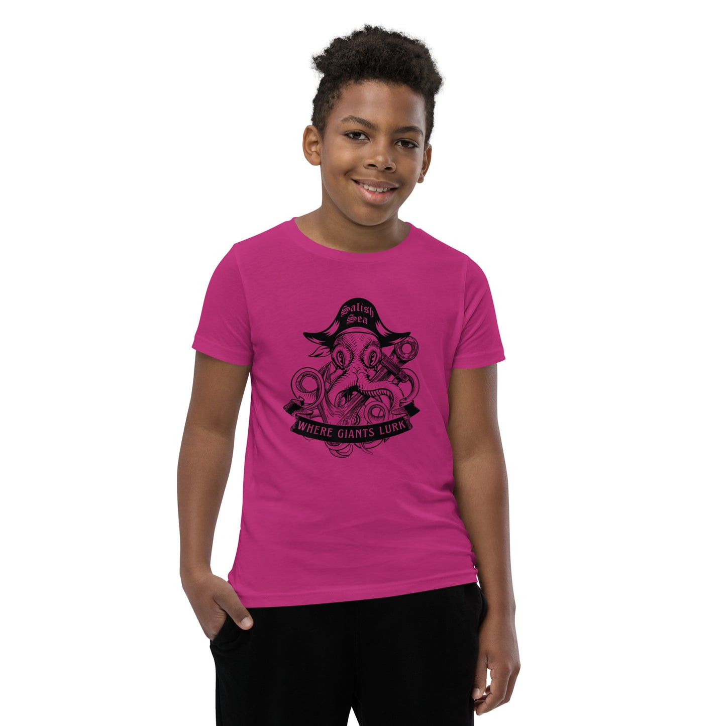 Youth / Teen - "Octo Pirate" - Short Sleeve T-Shirt