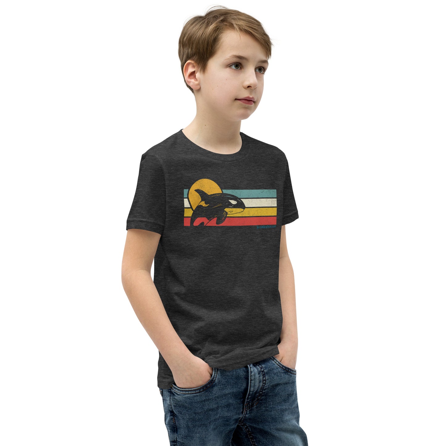 Youth / Teen - "Breaching Orca" - Short Sleeve T-Shirt
