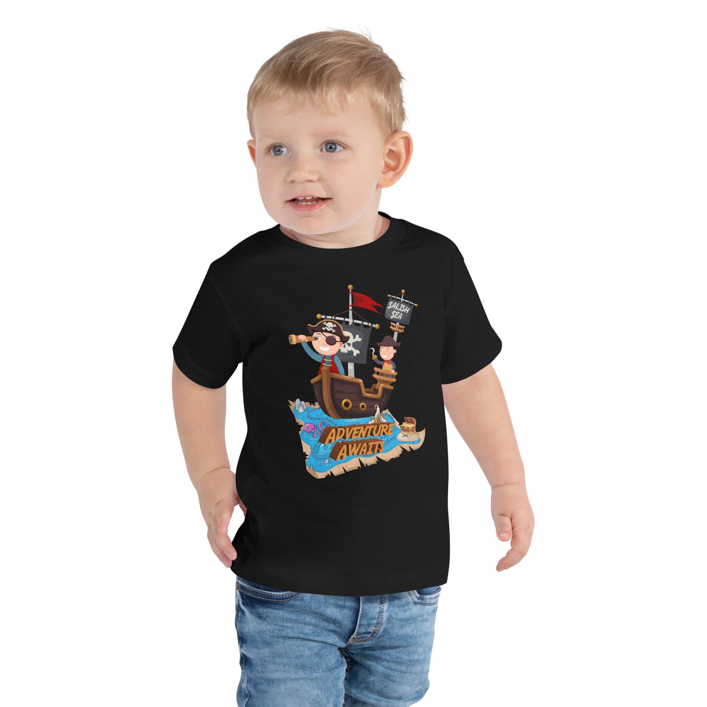 Toddler - "Adventure Awaits" - Short Sleeve Tee