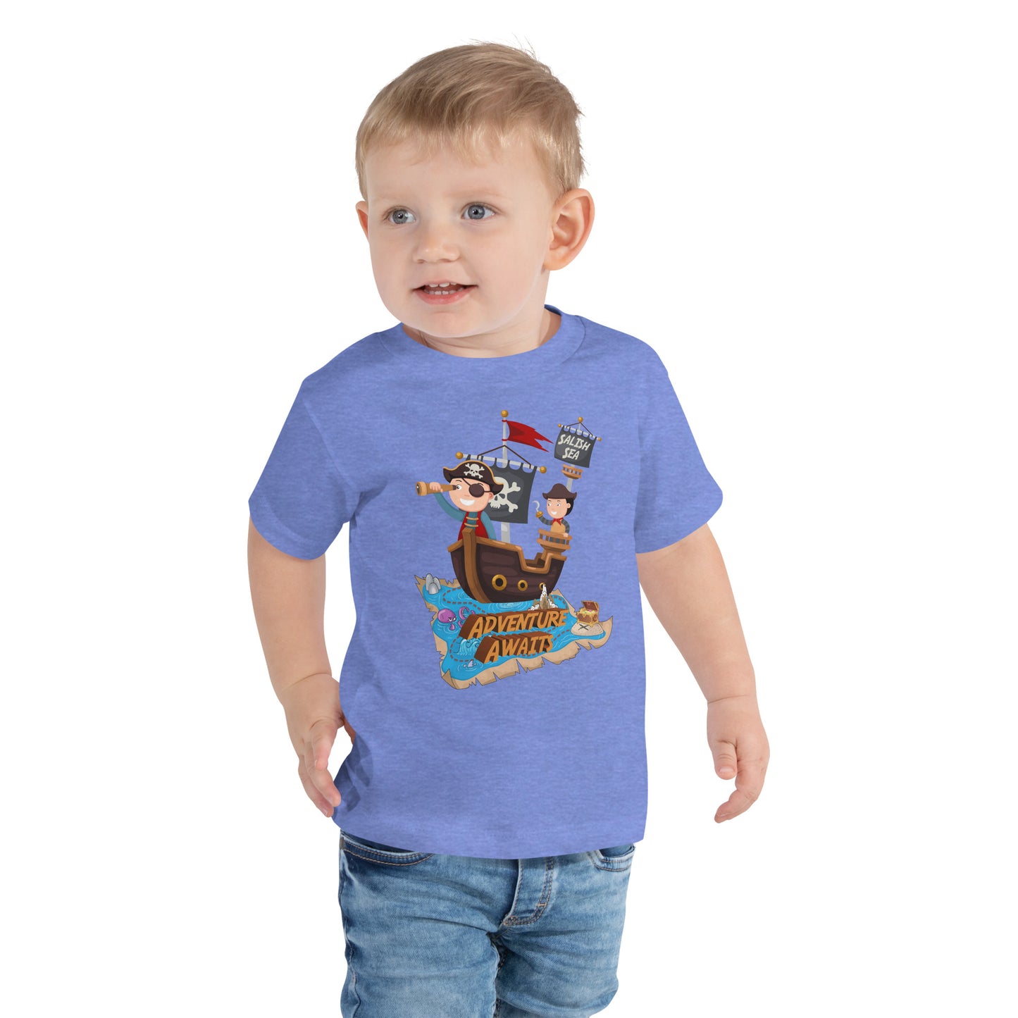 Toddler - "Adventure Awaits" - Short Sleeve Tee