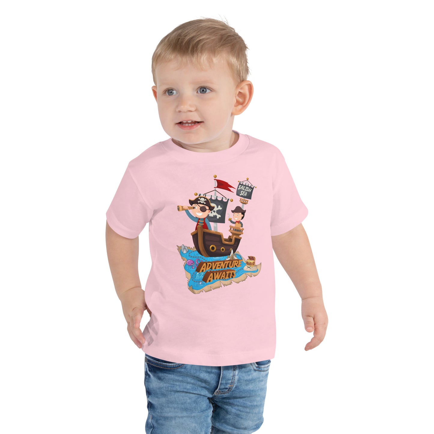 Toddler - "Adventure Awaits" - Short Sleeve Tee